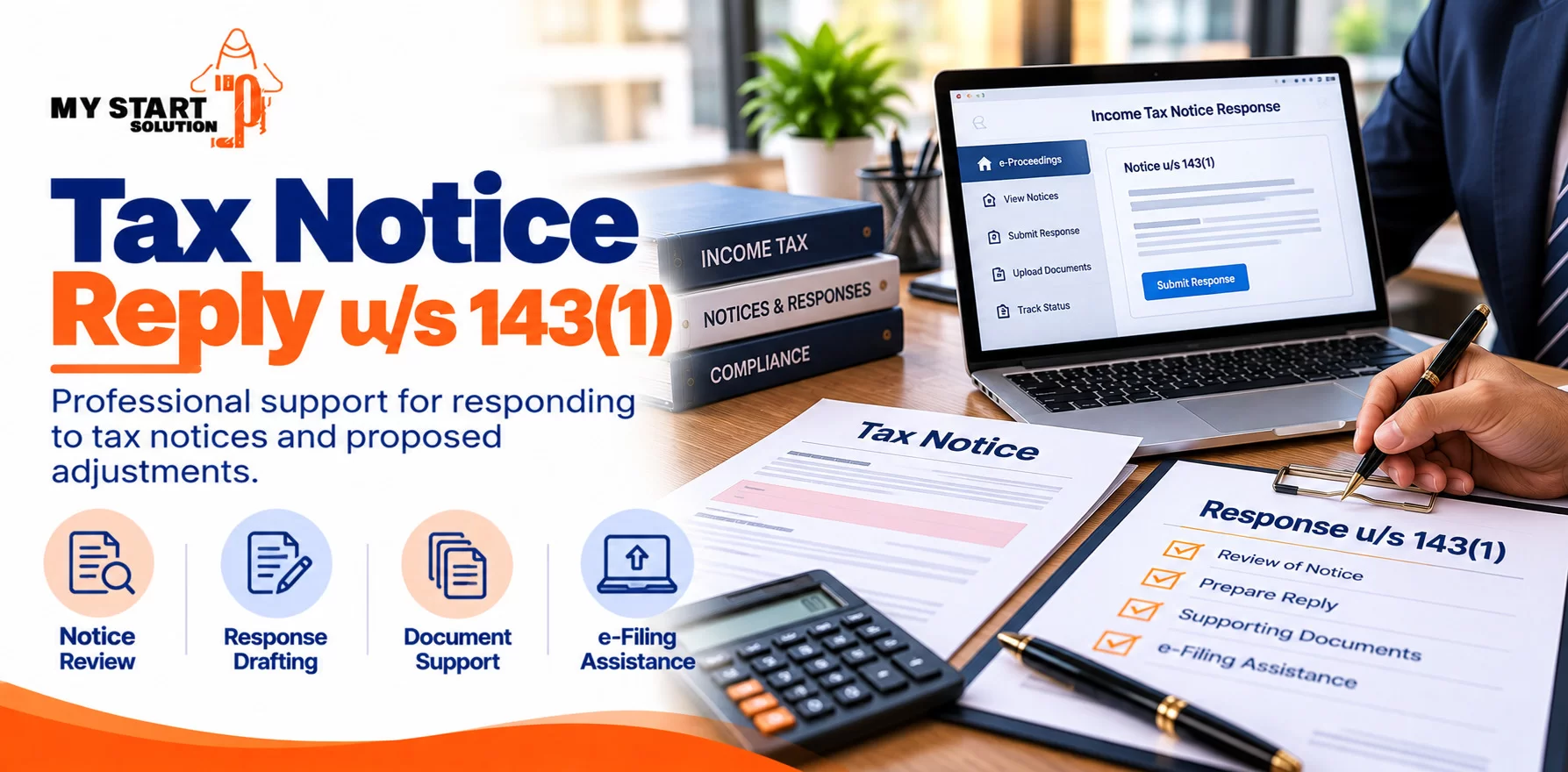 Tax Notice Reply u/s 143(1)